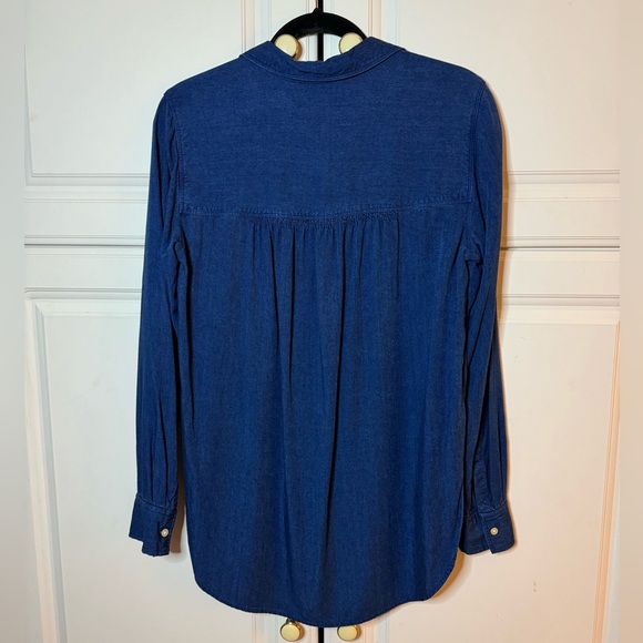 Ann Taylor LOFT Blue Shirt - Picture 3 of 11